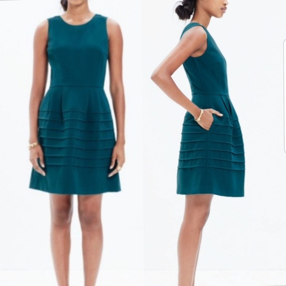 {10} Madewell Midnight Spruce Green Dress